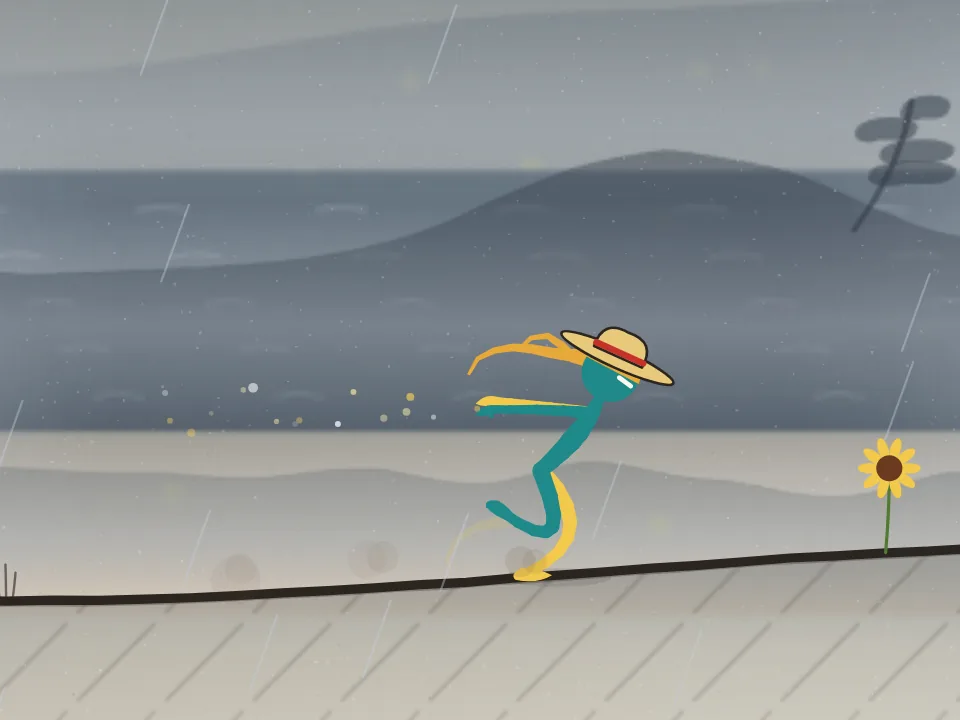 The ninja wearing the Summer items: Sun hat, Beach day, Sparkler