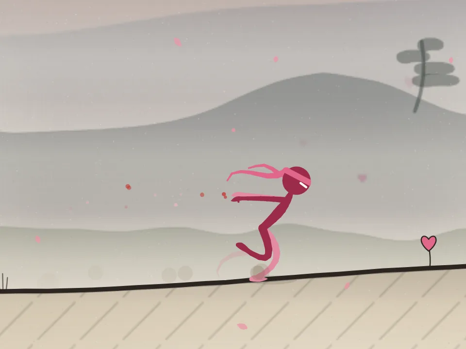 The ninja wearing the Valentine's items: Sweetheart, Rose, Love hearts