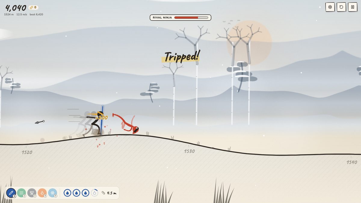 The Rival Ninja boss fight in Lineguard