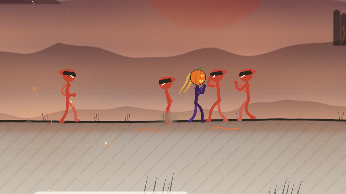 A Halloween fight